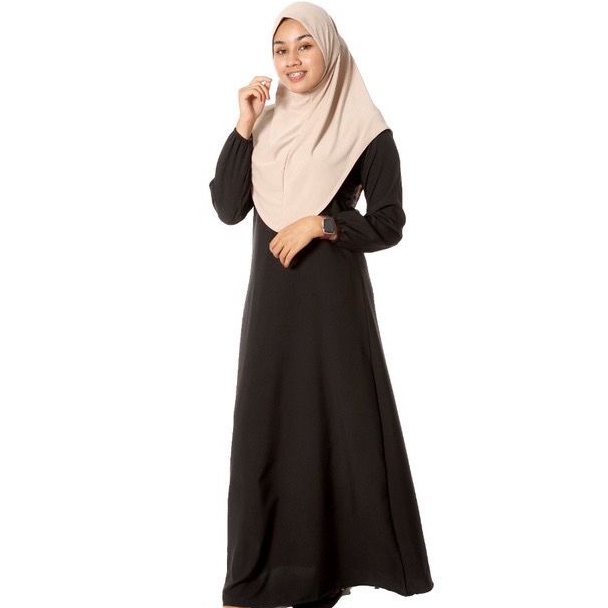 Jubah Muslimah plain front zip(ready stock) | Shopee Malaysia