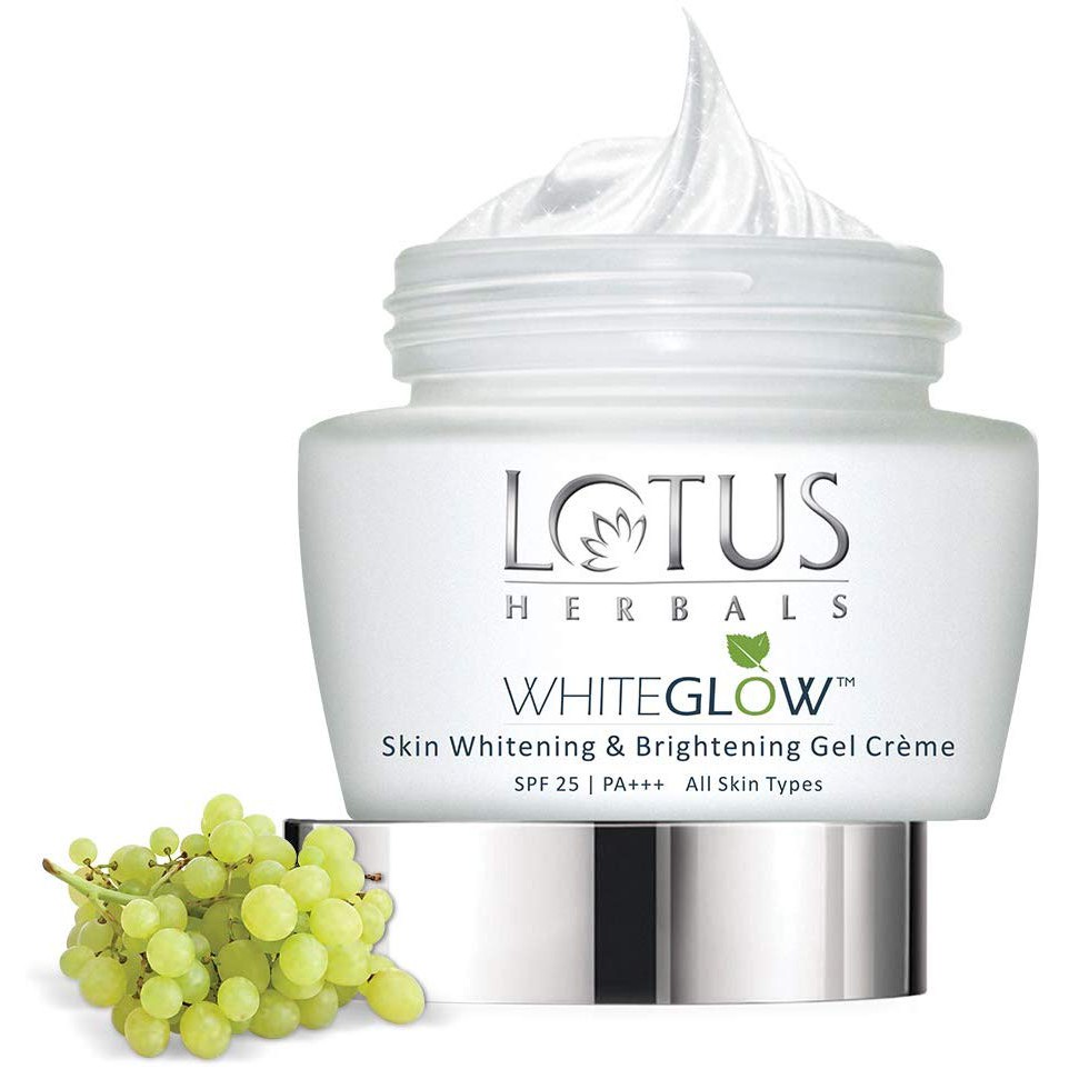 Lotus Herbals Whiteglow Skin Whitening And Brightening Gel Creme, SPF