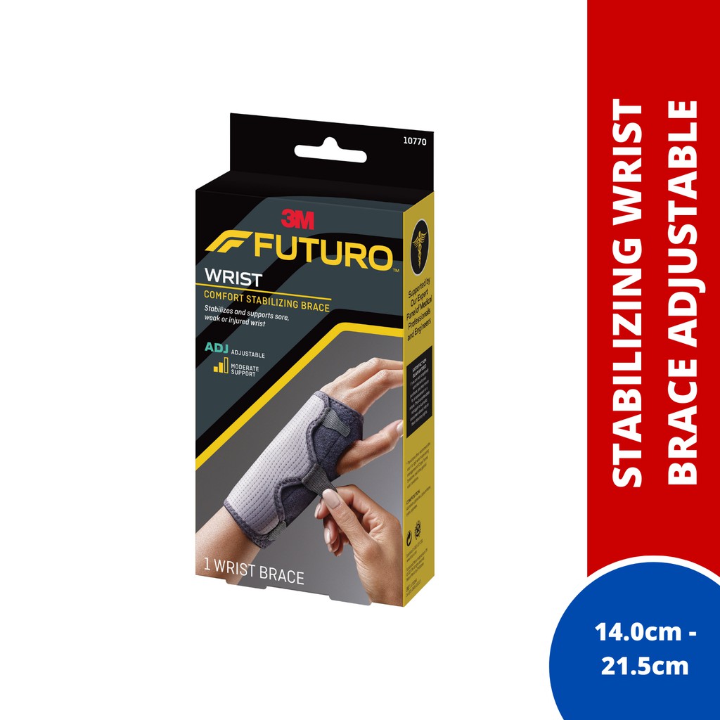 3M Futuro Stabilizing Wrist Brace Adjustable (14.0cm- 21.5cm) | Shopee ...