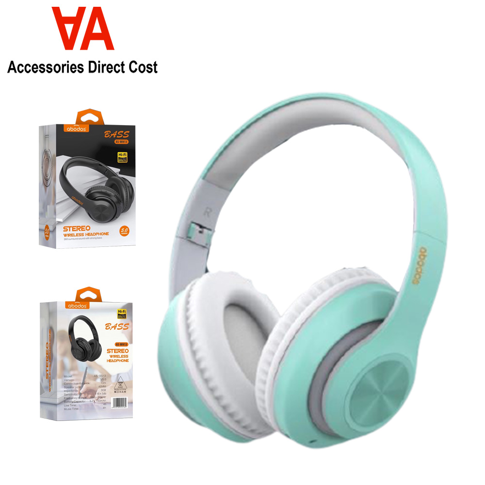 ABODOS ASWH13 STEREO WIRELESS HEADPHONE 360 SURROUND SOUND WITH STRONG