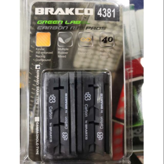 brakco carbon brake pads