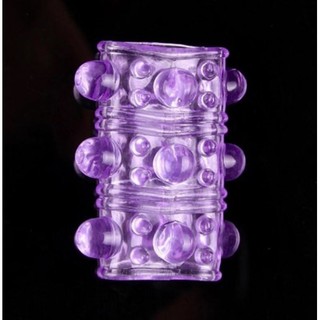 Condom Ring Crystal Silicone Sleeve Cock Enlarge Delay Lock Ring Sex Toys [Ready Stock]