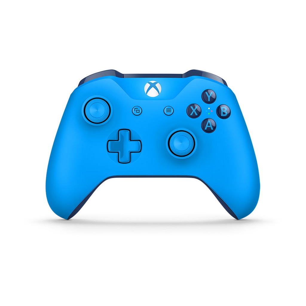 blue and gray xbox controller
