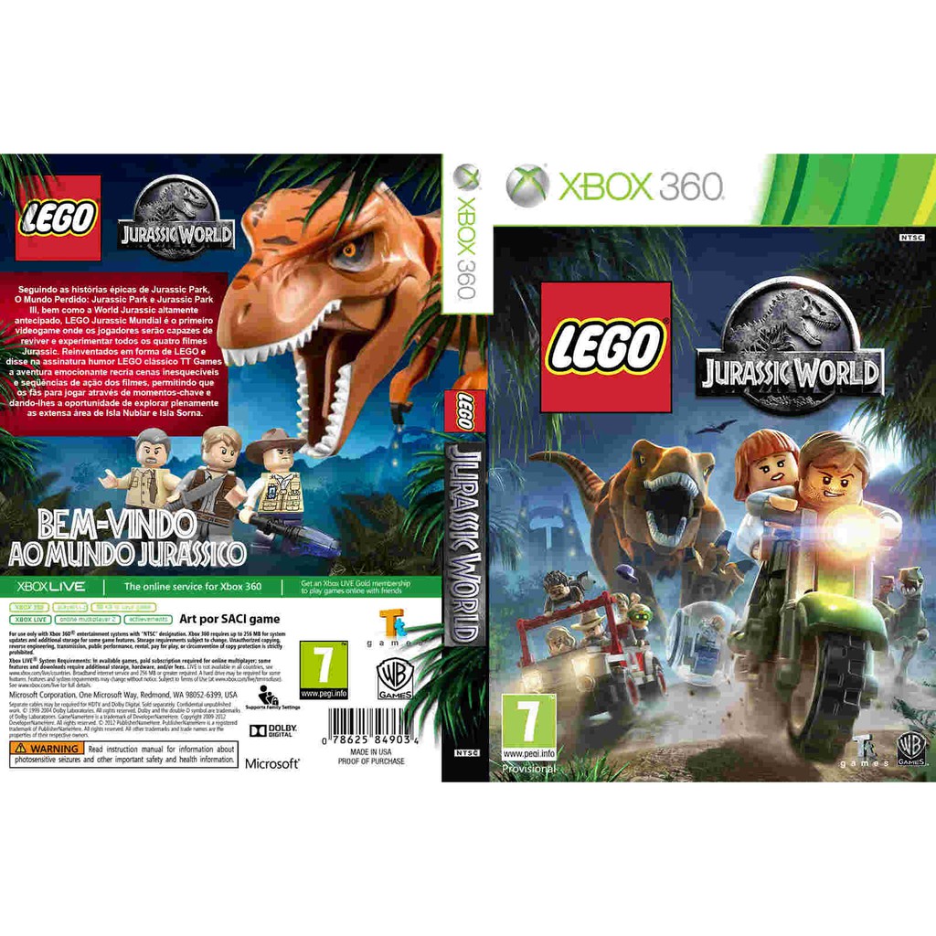 xbox 360 lego jurassic world