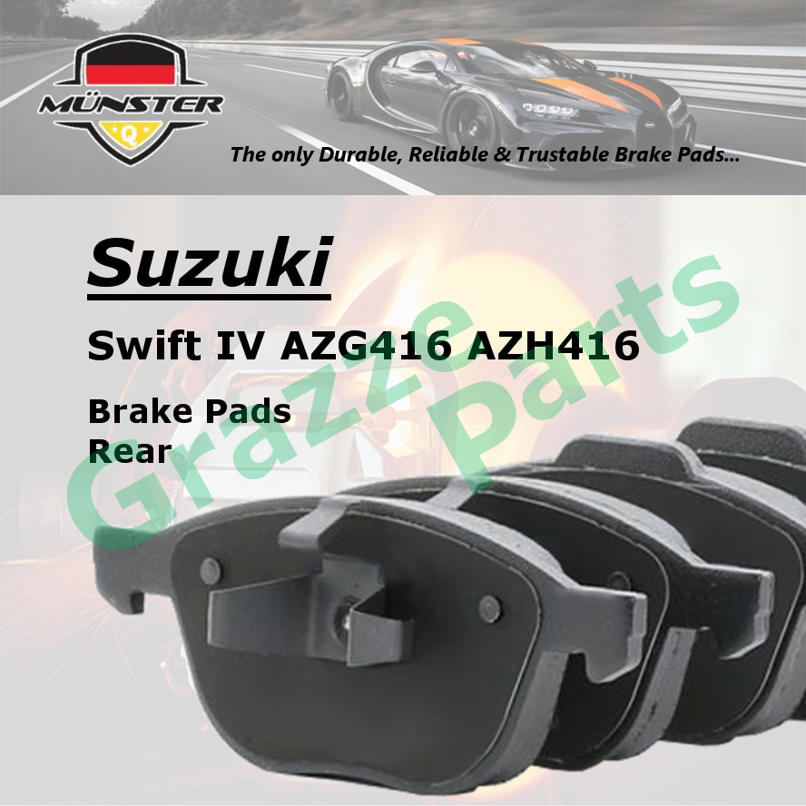 Munster Disc Brake Pad Rear For Suzuki Swift Iv Azg416 Azh416 Rs416 1 6 Sport 13 M16a Shopee Malaysia