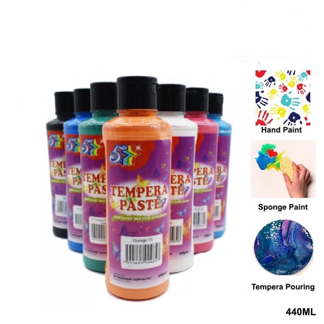 GF Tempera Paste Paint Instant Water Colour 440ML (Hand Paint /Tempera