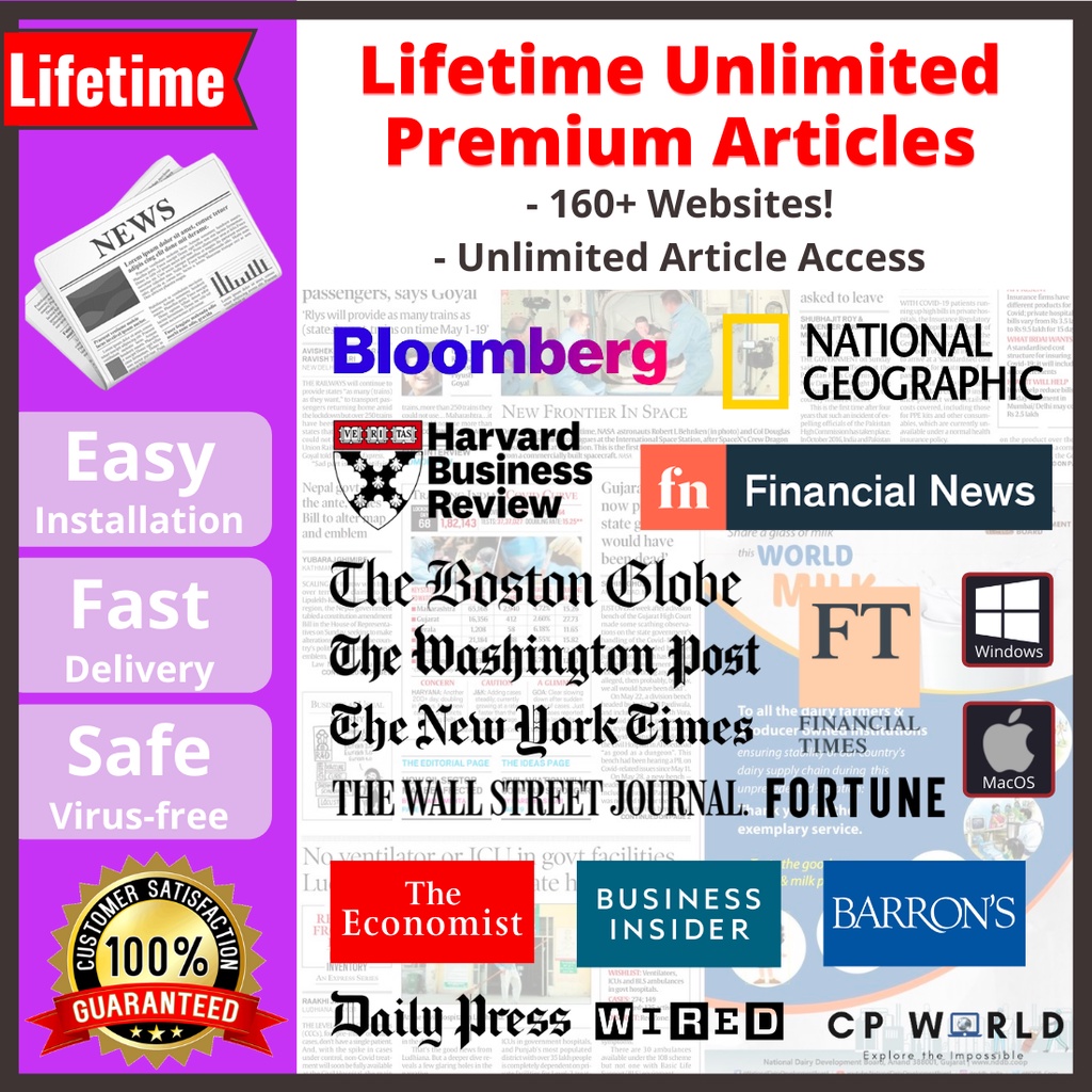 [] Unlimited Premium Articles | View Online | News | Bloomberg | The Economist News | WSJ | Windows | MacOS