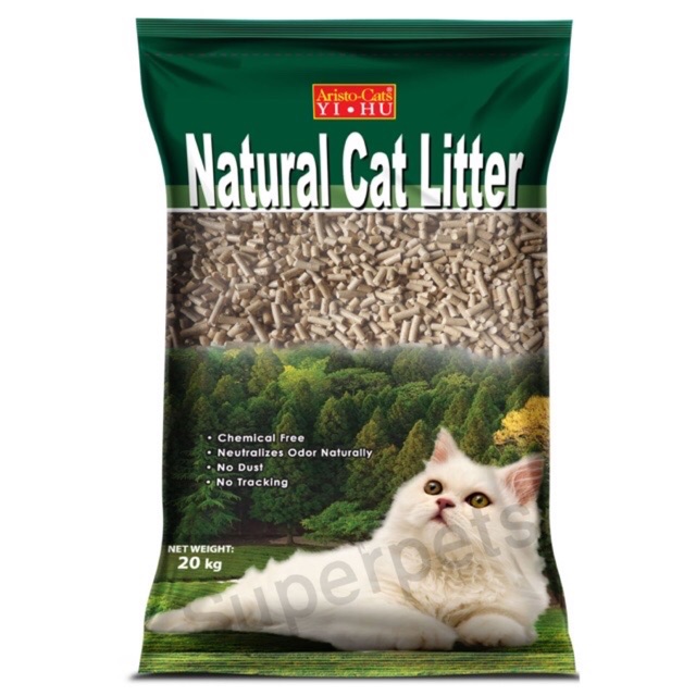 LOW SHIPPING Aristo Natural cat litter pine wood pellet 20kg | Shopee ...