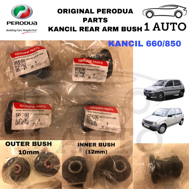 (ORIGINAL PERODUA PARTS) KANCIL 660 850 REAR LOWER ARM BUSH (1 PIECE