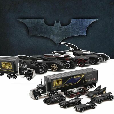 7PC/Set Batman Batmobile Truck Car Model Toy Vehicle Metal Diecast Kid Xmas Gift 