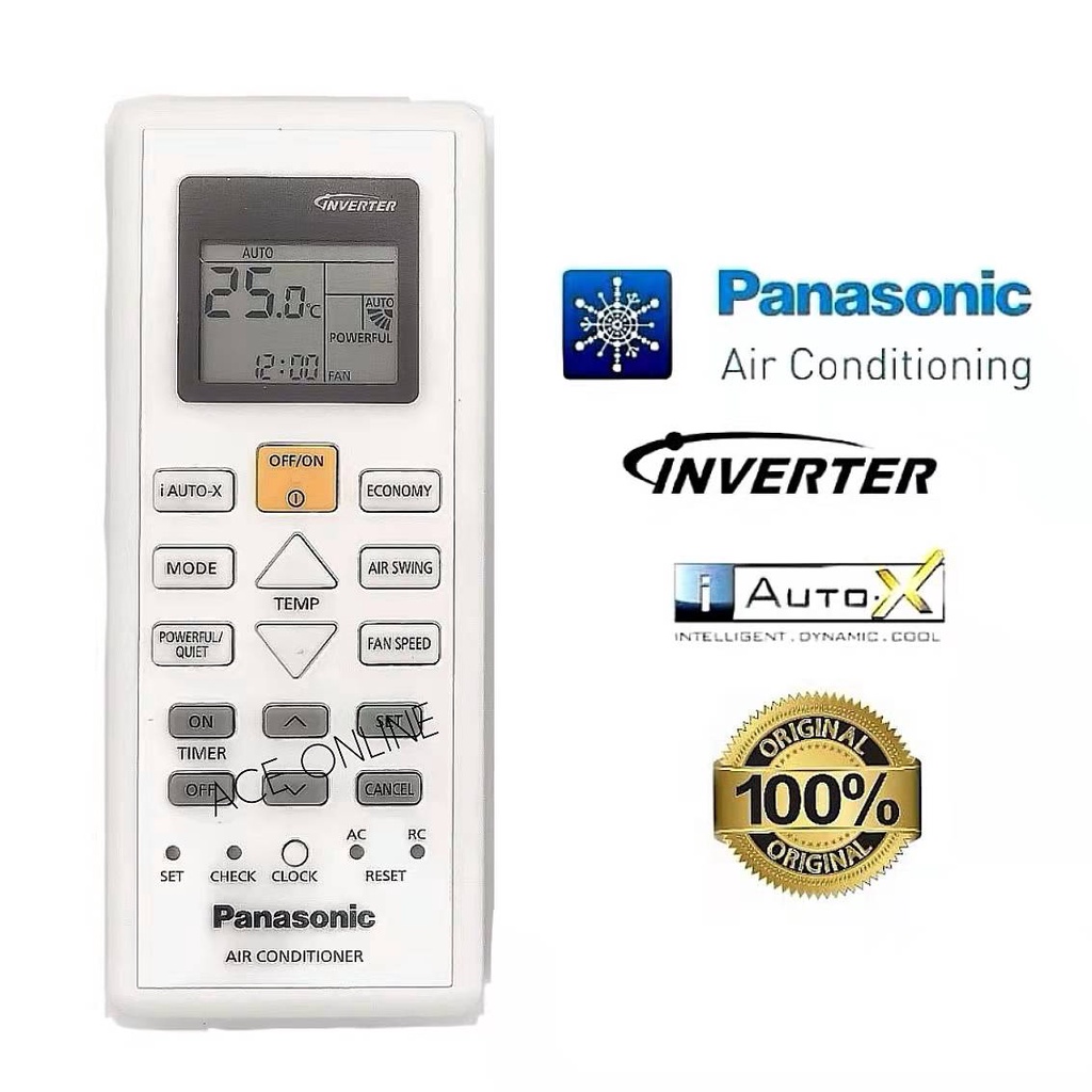 Original Panasonic i AUTOX Air Conditioner remote control (INVERTER) 07440 Shopee Malaysia
