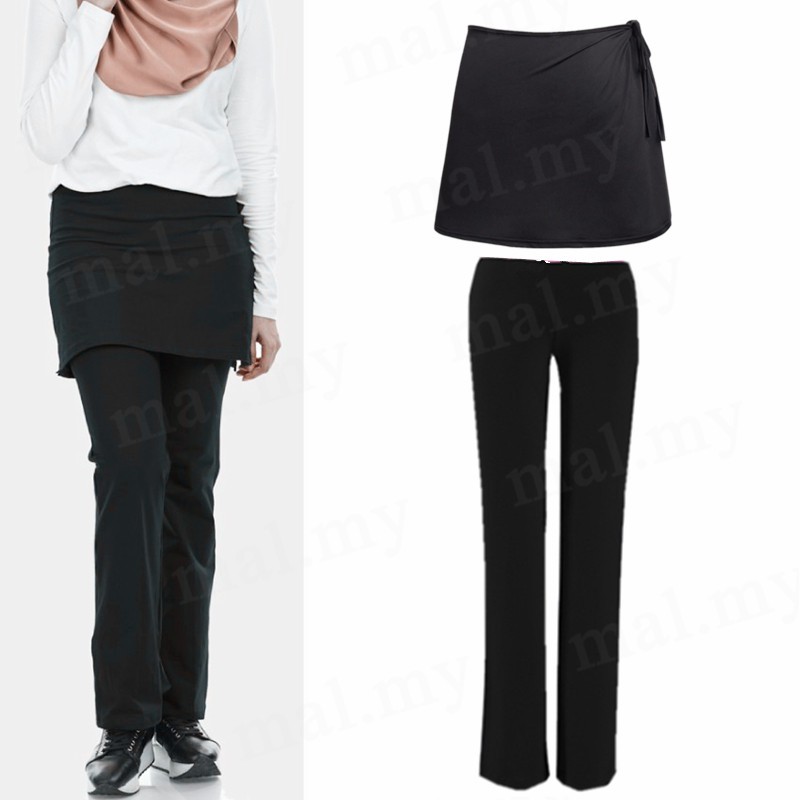 Seluar Skirt Sukan Hiking/Gym/Fitness/Zumba Muslimah Sport Palazzo