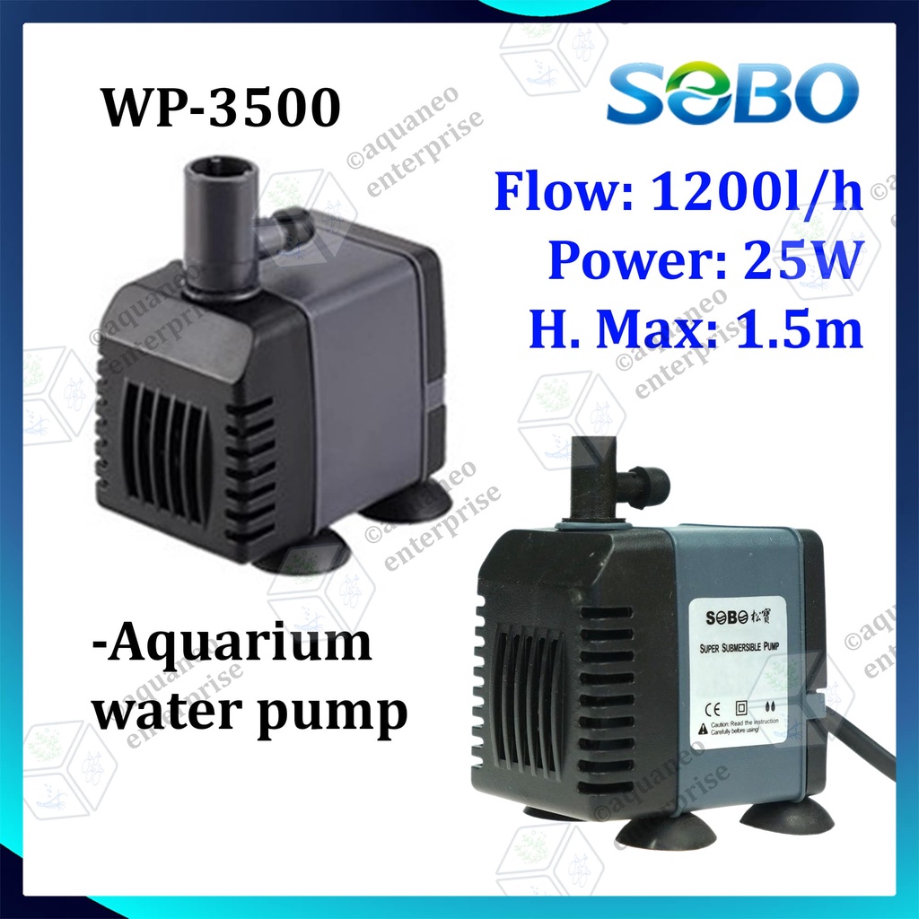 Sobo Aquarium Power Head Water Pump WP3500 25W 1200l/h Shopee Malaysia
