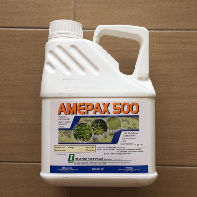 4L AMEPAX 500/ RUMPUT SAMBAU/ Herbicide / Racun Rumpai / Pekatan