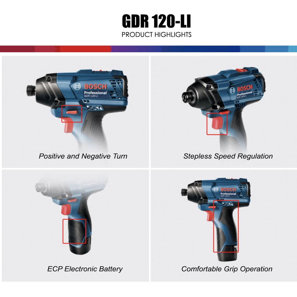 Bosch 12v Combo Drill Battery Drill Gsb 120 Li Gdr 120 Li Cordless Impact Drill Driver Gsb120 