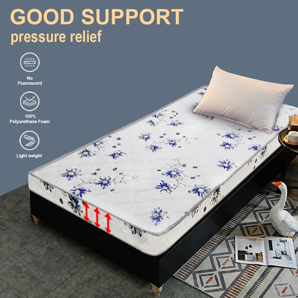 FINSSO: 4INCH BLUE FLOWER MATTRESS