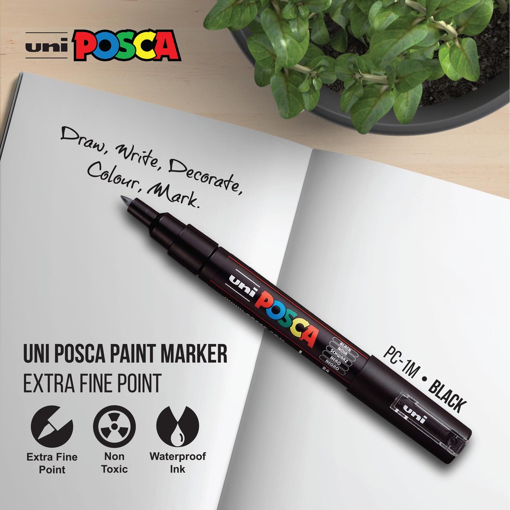 Uni Posca Marker PC-1M - Extra Fine Point (PER PCS) Shopee