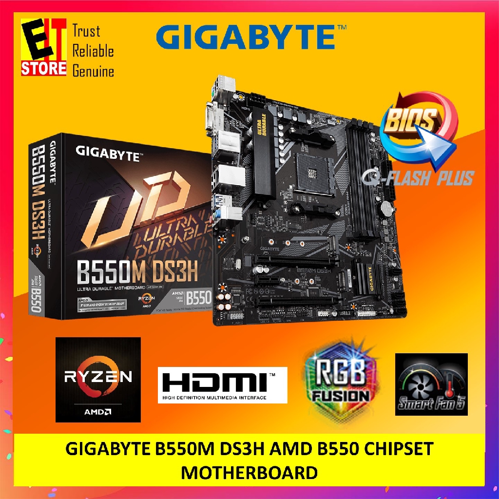 Gigabyte b550m ds3h обзор