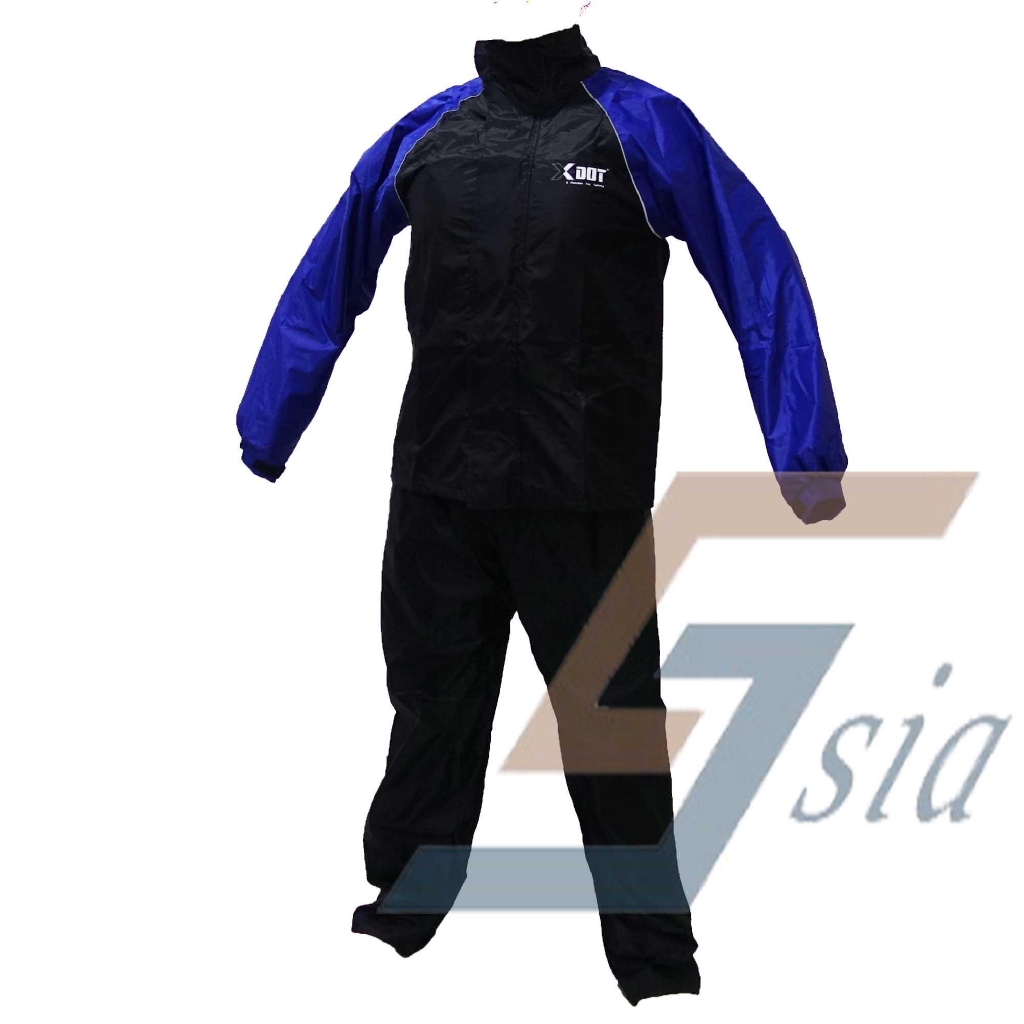 X-Dot RC03 Rider Raincoat (Blue)