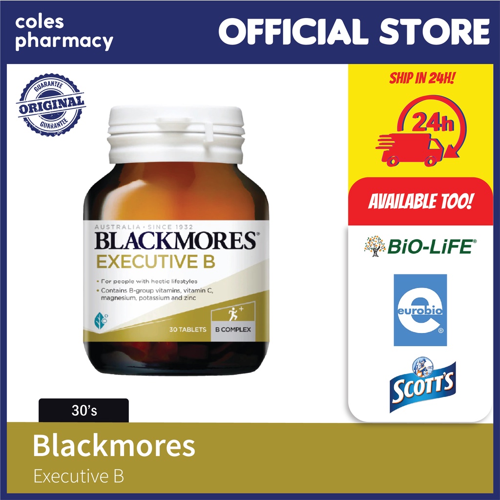 Blackmores Executive B 30s - Reduces Stress And Tiredness (Min 6 Months ...