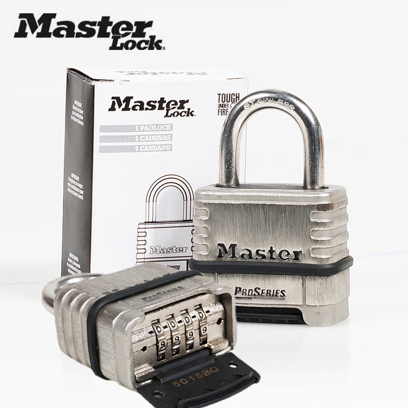 MASTER LOCK Wide Laminated Steel Warded Anti-theft Home Padlock Code Lock Door Lock Digital Combination Safety Strong