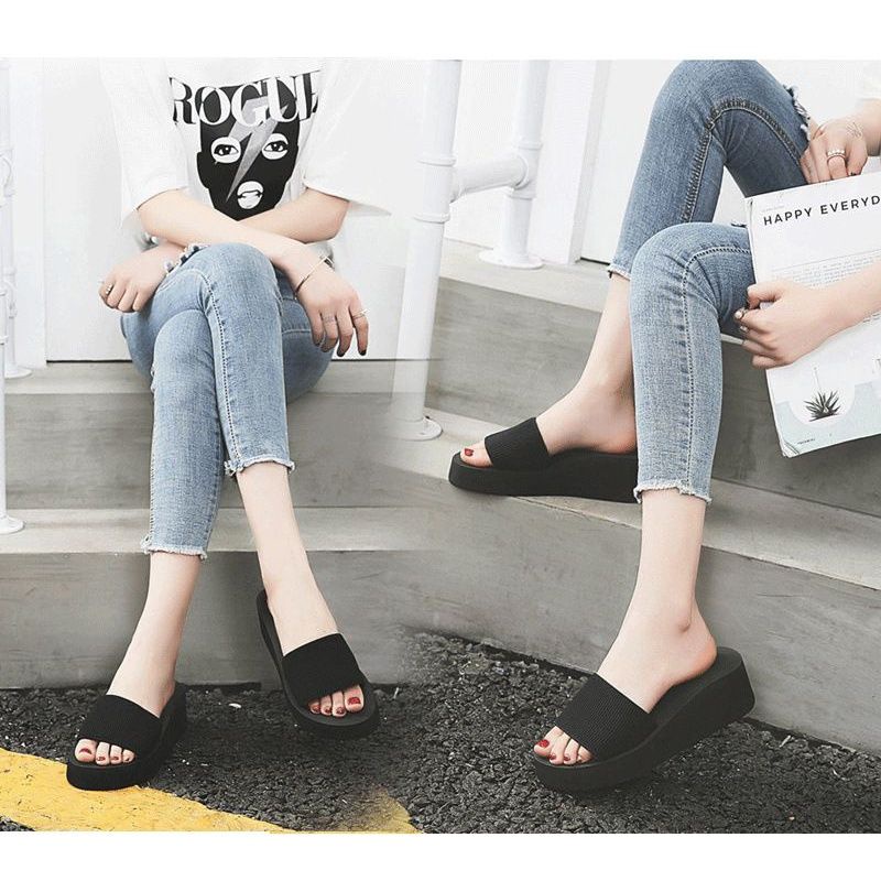 Fitness Gym Sandal Wedges Perempuan High Heels Women Shoes (Small Cutting) Selipar Wanita OOTD Raya 2022 BY Diela Store - Image 5