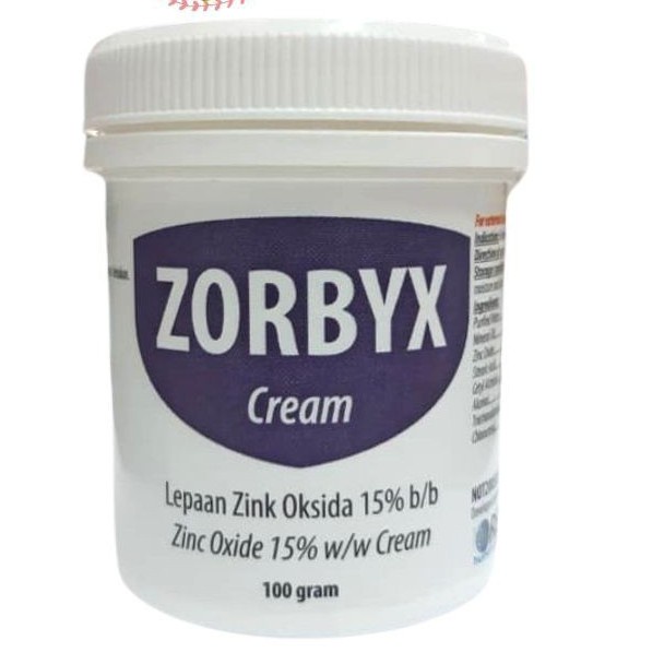 Zinc Oxide 15 Zorbyx Diaper Rash Bed Sores cream 100gm Shopee Malaysia