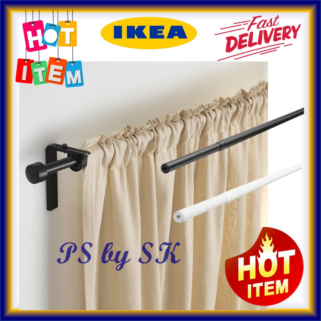 Ready Stock Ikea Racka Adjustable Rod 70 120cm 120 210cm Curtain Iron Rod Can Adjust Shopee Malaysia