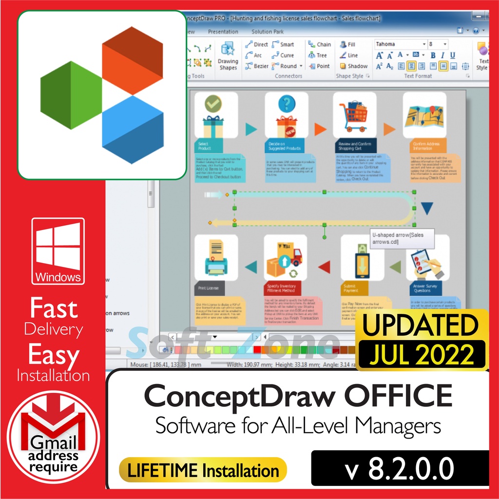 ConceptDraw OFFICE .0 (PROJECT•DIAGRAM•MINDMAP) [WINDOWS x64 | macOS]  - Digital Download | Shopee Malaysia