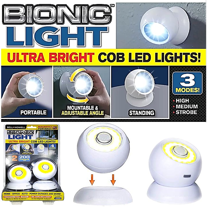 360 ° Magnetic Bionic Light Ultra Bright COB LED Light Security Motion Sensor Camping Lamp Flashlight Torch Lampu Suluh | Shopee Malaysia