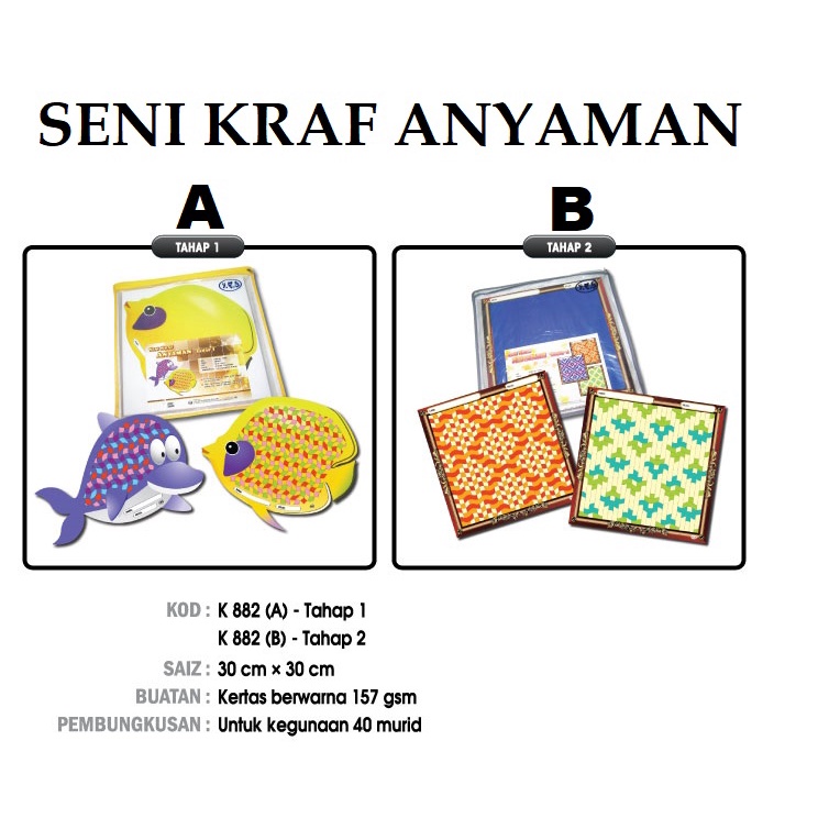 Seni Kraf Anyaman Tahap 1 Dan 2 Shopee Malaysia