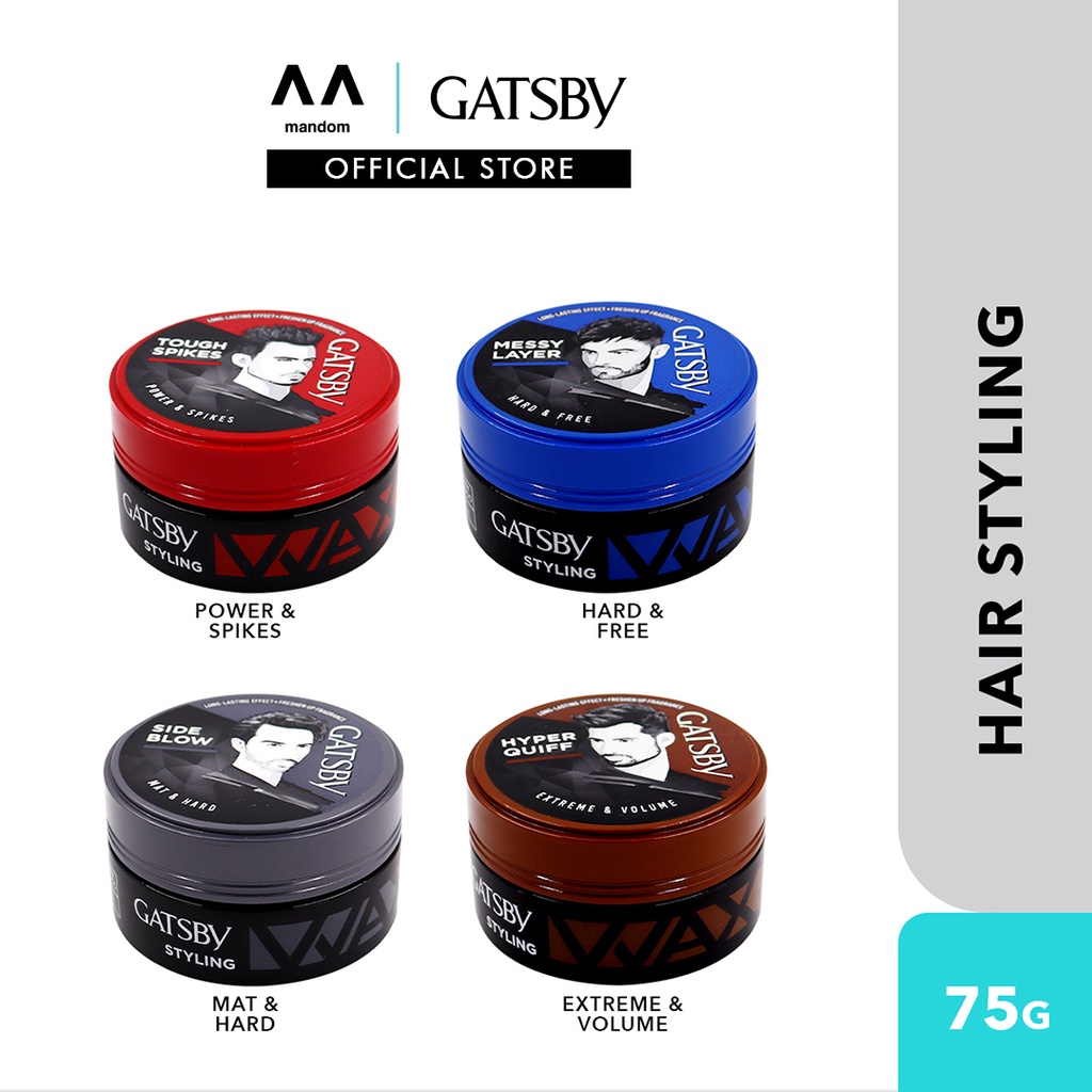GATSBY Styling Wax 75g (mens hair wax, Wax hair man, hairstyle) | Shopee  Malaysia