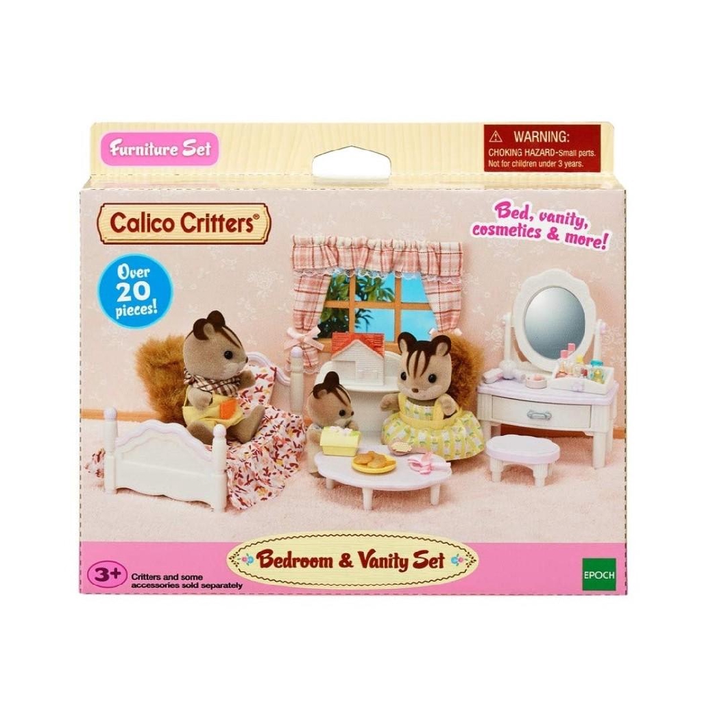 sylvanian families bedroom and vanity set