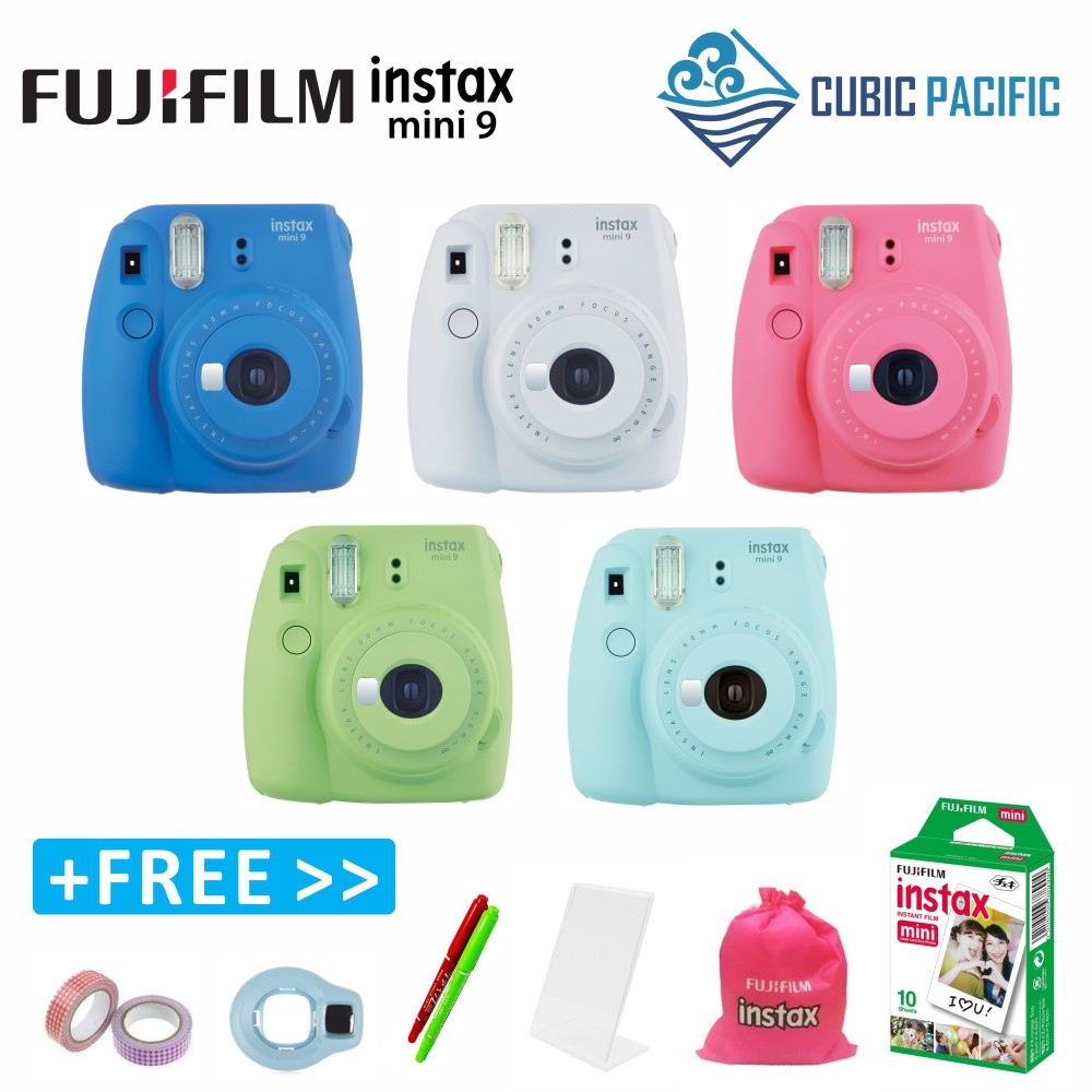 Fujifilm Instax Mini 9 Instant Camera Polaroid Buy 1 Free 6