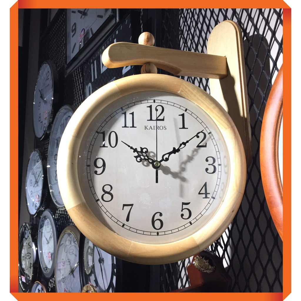 KAIROS Wooden Double Face Wall Clock AP001 Shopee Malaysia
