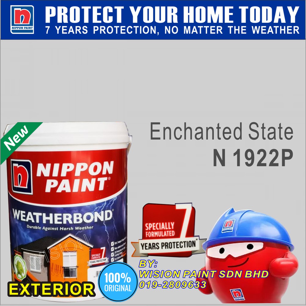 N1922P ENCHANTED STATE ( 1L ) 7 YEARS WEATHERBOND NIPPON PAINT Shopee