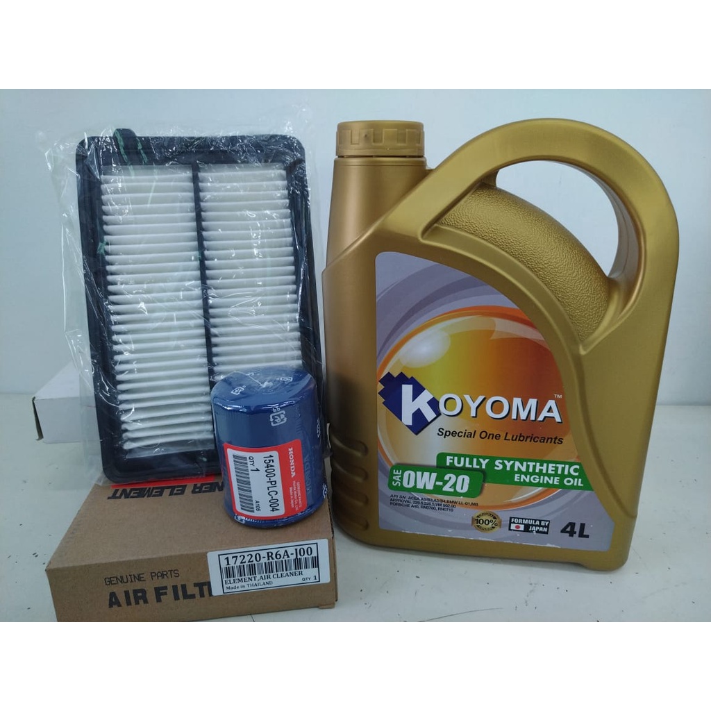 HONDA CRV TOA 2.0 2013y - 2018y AIR FILTER + OIL FILTER + KOYOMA 0W20 ...