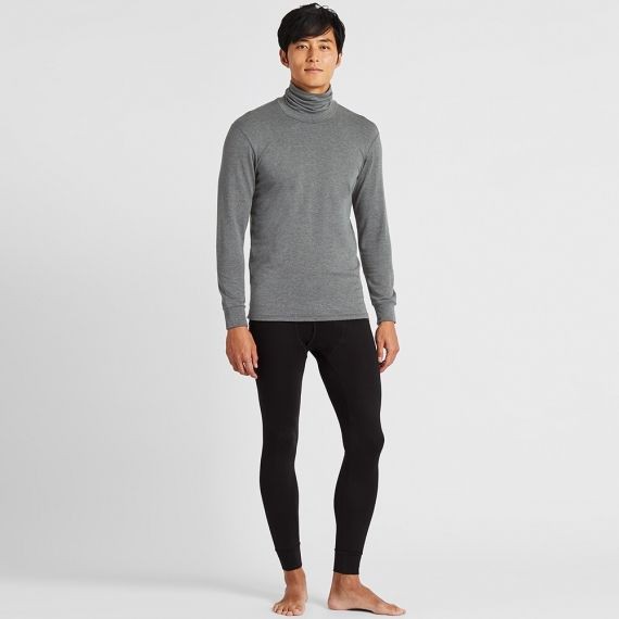 GENUINE UNIQLO  HEATTECH MEN Turtle Neck Long Sleeve 