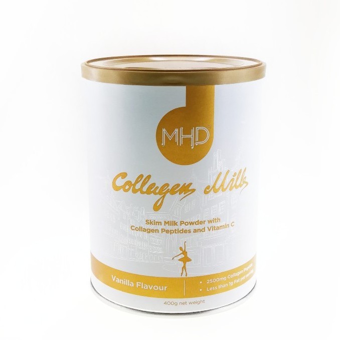 New Zealand Mhd Collagen Milk Drink Powder Vanilla Flavour 400g With 2500mg Collagen Peptides Vitamin C Shopee Malaysia