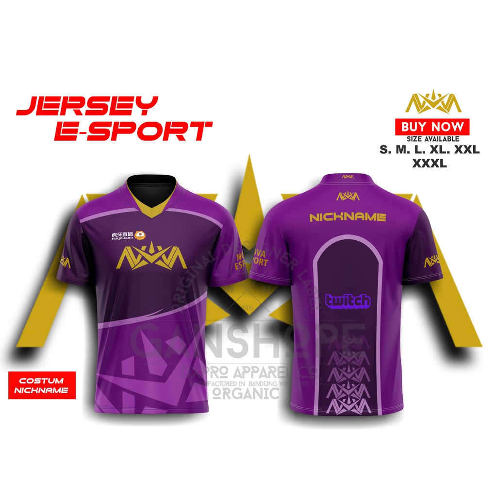 Buy Nova Free Nickname Gaming Jersey Esport T Shirt Clothes Full Printing Seetracker Malaysia