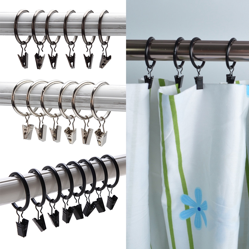 Yidea 10pcs 2 Diameter Drapery Curtain Clip Rings With Strong