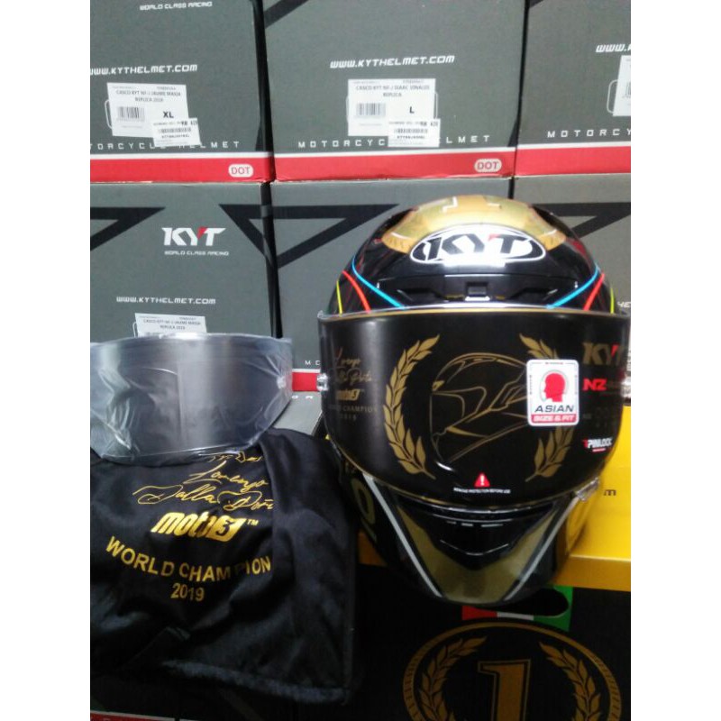 KYT NZRACE FULLFACE HELMAT LIMITED EDITION LORENZO DALLA PORTA (SIZE