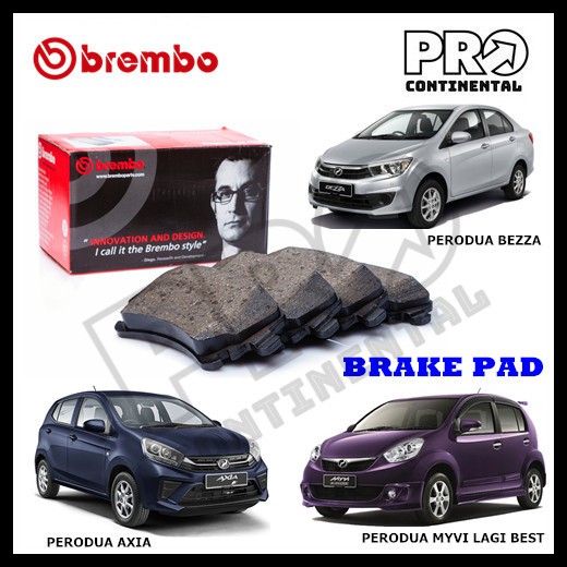 GENUINE BREMBO PERODUA MYVI LAGI BEST ICON 20112017 AXIA BEZZA FRONT