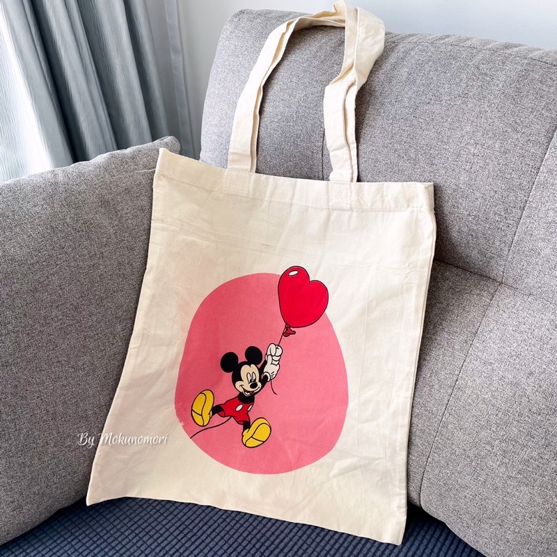 Disney Mickey Mouse Fine Cotton Canvas / Light Weight Tote Women ...