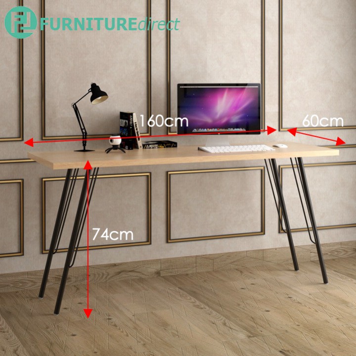 Furniture Direct TESSA 160x60cm Melamine Top Table meja Furniture Direct TESSA 160x60cm Melamine Top Table meja