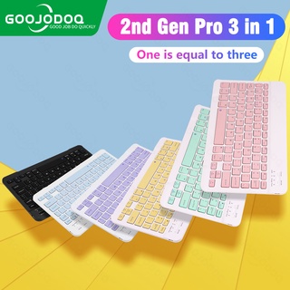 Image of 【ship 24h】Goojodoq 2nd gen Pro 10 Inch  3 in 1 Wireless Bluetooth Keyboard Mouse Set