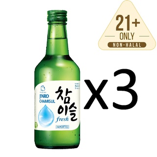 Jinro Chamisul - Fresh Soju (360ml x 3 Bottle/Pack)