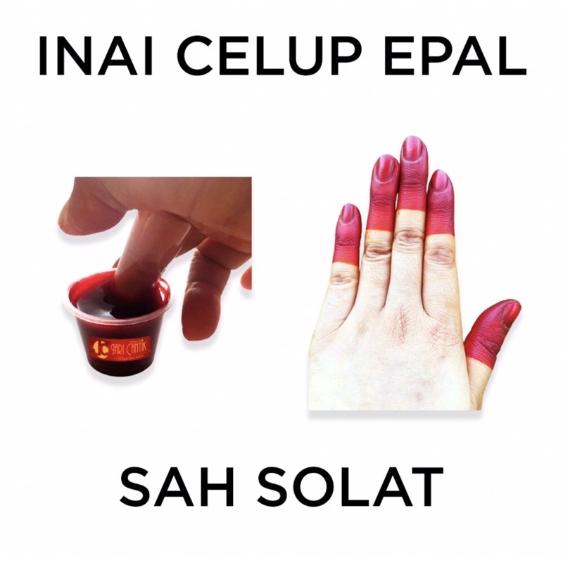 INAI CELUP EPAL MERAH / JARI CANTIK