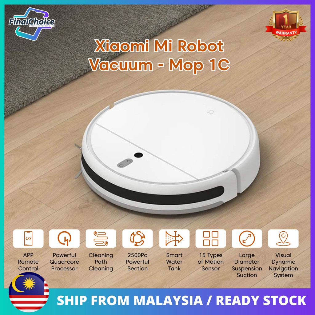 Xiaomi Mi Robot VacuumMop 1C Electronicallycontrolled Water Mopping