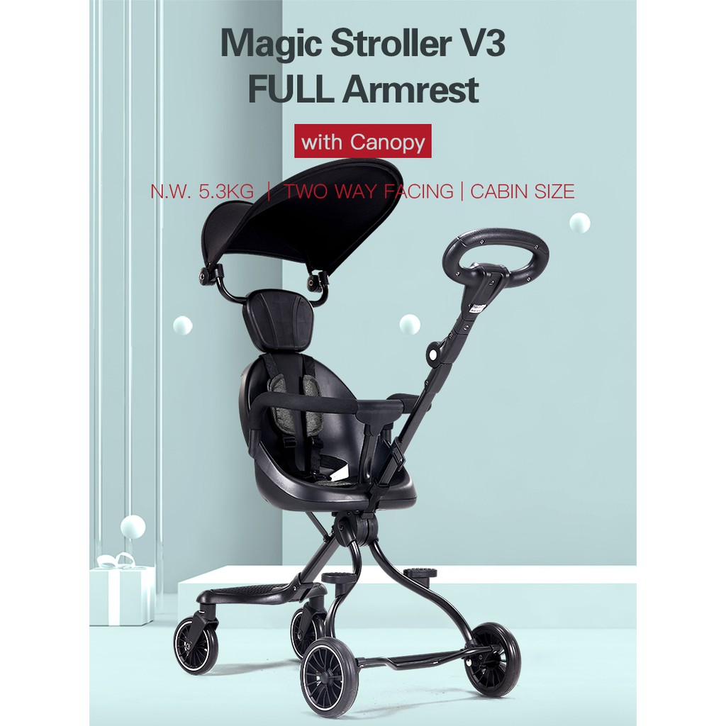 BAOBAOHAO V3 MAGIC STROLLER BABY TROLLEY STROLLER PORTABLE LIGHTWEIGHT